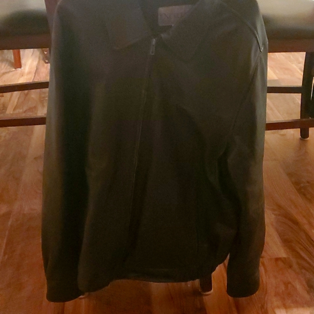 Mens leather dress jacket